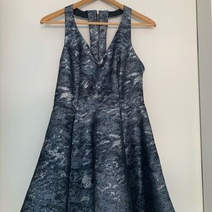 Lord & Taylor Design Lab Metallic Halter Dress (Size M)